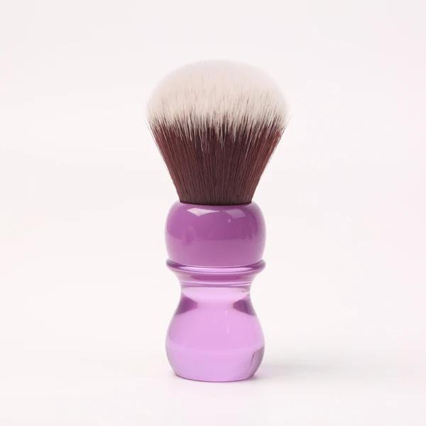 YAQI Minimalism 24mm Purple Handle Mink Synthetic Hair Knot Mens Wet Shaving Brush Portable Versatile Shaving Companion For Male