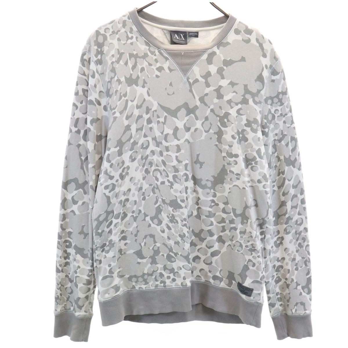 

ARMANI EXCHANGE Overall handle Long sleeve sweat trainer M Gray Men s Used