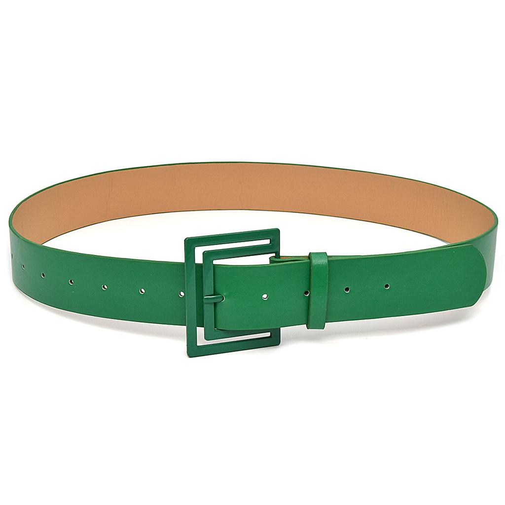 Womens Pu Leather Belt With Pin Buckle For Casual Office Wear
