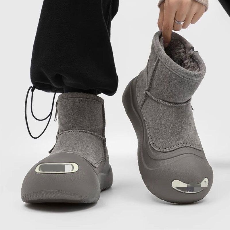 2025 new small thick-soled snow boots women's winter big-headed cotton boots piled and thickened warm snow cotton shoes