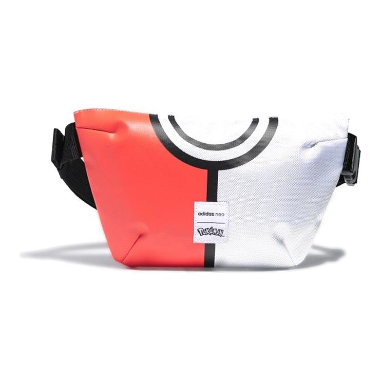 

Adidas Neo X Pokemon Collaboration Pokeball Prop Polyester Backpack Crossbody Bag Regular Unisex backpack Red Black White FK2088 Red/Black/White