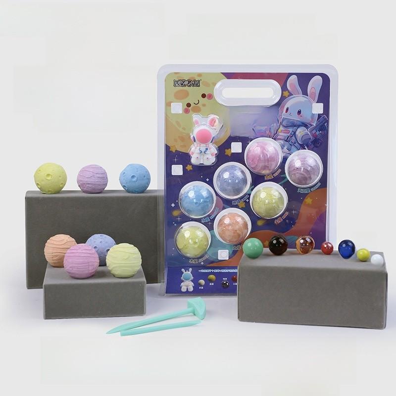 Гипсовый археологический набор для исследования планет для детей с набором пазлов Солнечной системы Style B