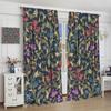 William Morris Blumen Verdunkelungsvorhänge   Retro Botanisch Vintage Florale Blätter Fenster Vorhänge   für Schlafzimmer Wohnzimmer 42" B X 45