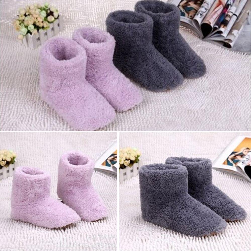 Charging Plush Comfortable Electric Heated Shoes Warm Foot Foot Warmer Shoes Winter Warming Slipper