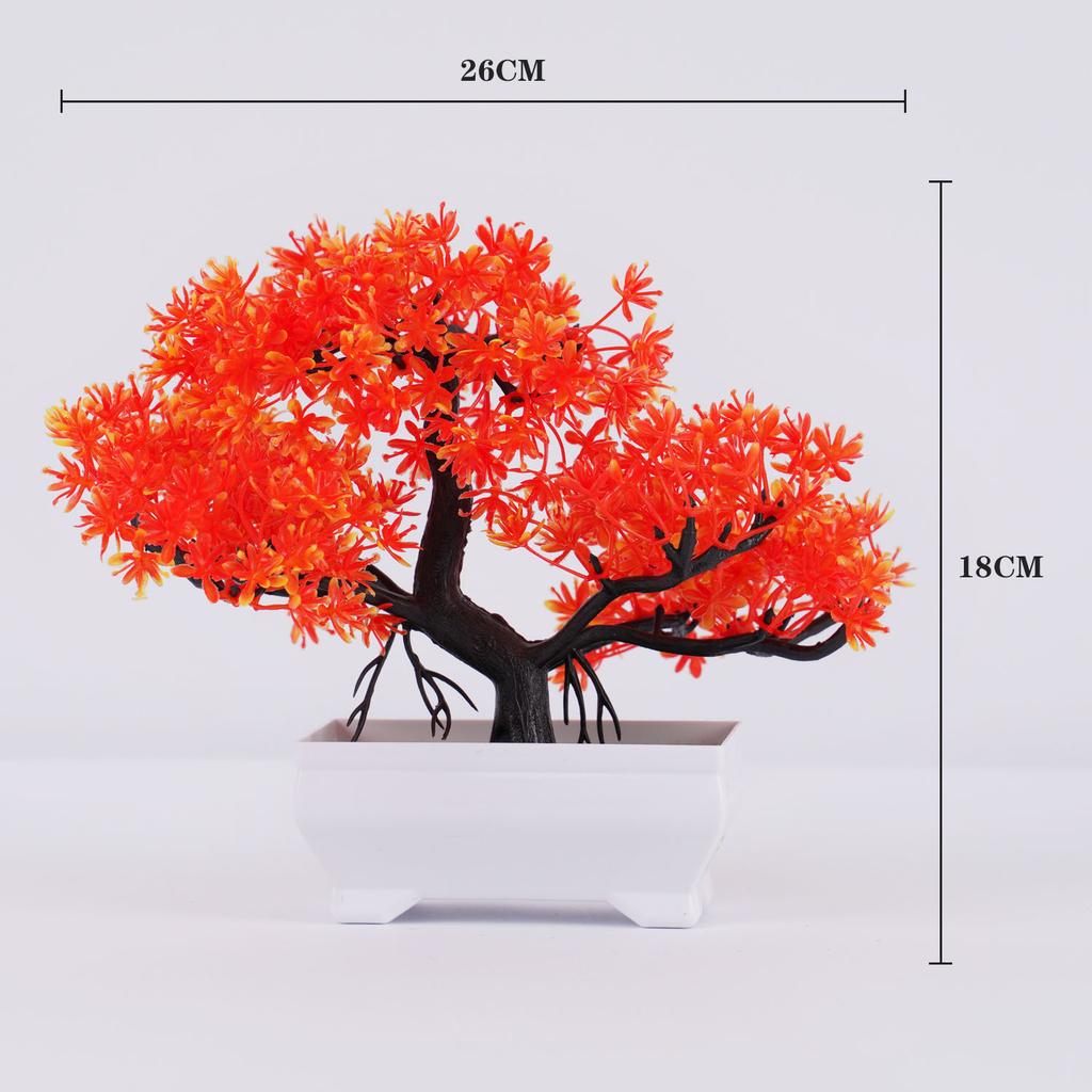 Artificial Plants Bonsai Small Tree Simulation Pot Plants Fake Flowers Table Potted Ornaments for Hotel Garden Home Decor