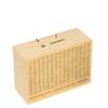 Reusable Wooden One-Piece Piggy Bank with 8 Compartments
