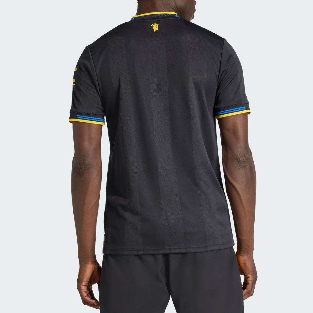 Adidas Originals Manchester United 25/26 Third Authentic Player Version Slim Fit Simple Letter Short Sleeve Football Shirt Men Tops JI7419