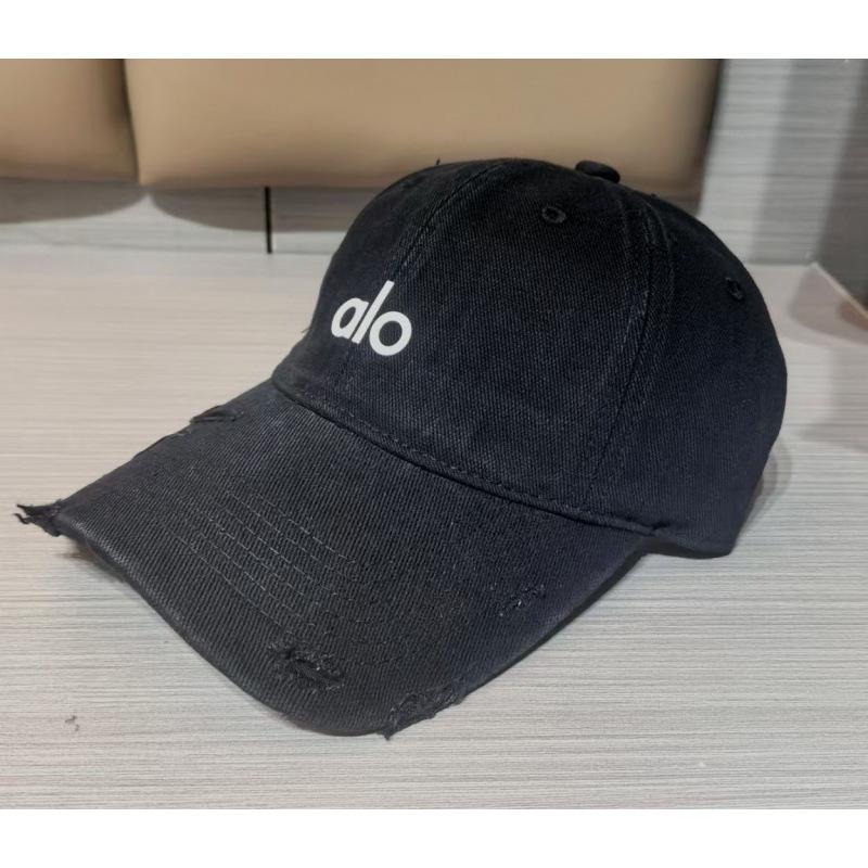WEN-july Alo Letter Baseballpet Geborduurde Baseballpet Mannen En Vrouwen Lente En Zomer Pet Met Brede Rand Die Klein Gezicht Laat Zien Adjustable