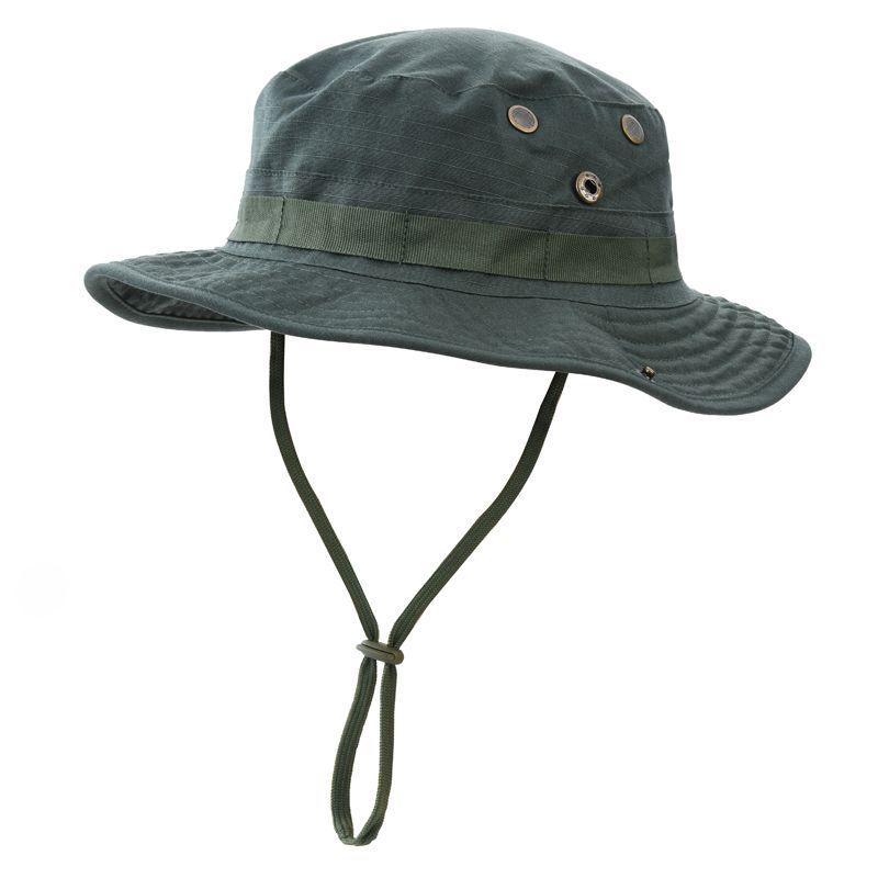 Men's Tactical Sun Protection Hat: Large Brim Outdoor Mountaineering, Fisherman & Cowboy Style, Foldable Bennie Hat.