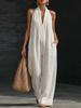  Spring and Summer New European and American Independent Station Simple, Elegant and Comfortable Sleeveless Jumpsuit
