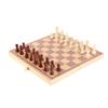 Portable Wooden Chessboard Folding Board Chess Game for Party Family Activities