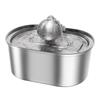 Fontaine à eau automatique pour chat en acier inoxydable de 3,2 L avec filtration