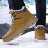 Men's Snow Boots Waterproof Sneakers Super Warm Plush Women Boots Outdoor Non-slip Couple Hiking Boots Work Shoes Winter