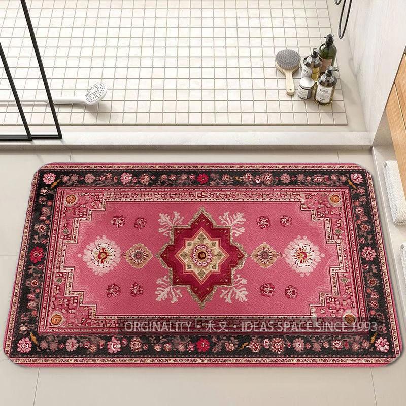 Exotic Floral Pattern Mat Living Room Decoration Home Sofa Non-Slip Carpet Study Bedroom Tatami Children'S Soft Floor Mat
