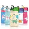 Children Thermo Cup Cartoon Pattern Portable Kids Water Bottle Stainless Steel Vacuum Flasks Keep Cold Travel Drinking Utensil