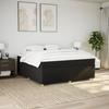 Boxspringbed met Matras Zwart 200x200 cm Stof