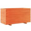 VidaXL Planter Wax Brown 90x40x49.5 Cm Solid Pine Wood, Outdoor Planter, Flower Box, Plant Box, 847375