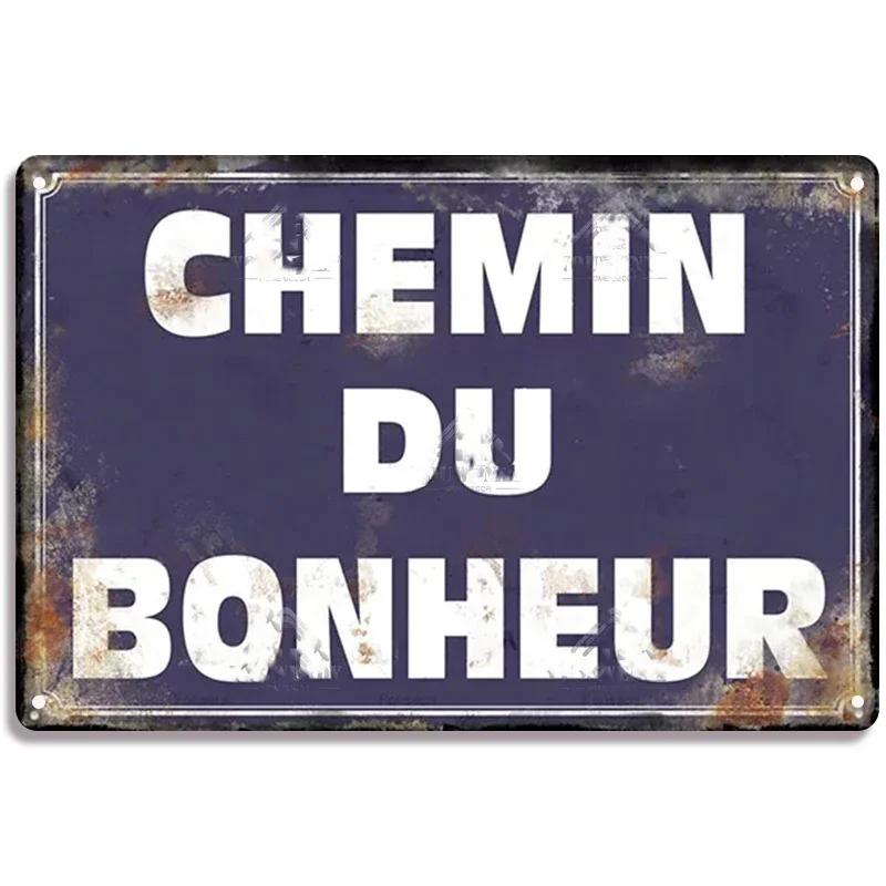 Vintage Funny Metal Tin Sighs Place Des Aperos Plaque For Bar, Pub, Club, Wall Decor, Iron Painting Retro Home Decorative Plate