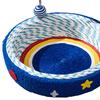 Cat Bed with Scratching Board And Decorative Star Pattern for Relaxing Rest Periods In The Living