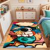 Astronaut and Rocket in Colorful Space Patterned carpet, suitable as a non slip play mat for the living room and bedroom sofa