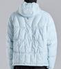 Button Seoul [Duck Down 90/10] Packable Lightweight Hooded Wrangler Padded Jacket (Sky Blue)