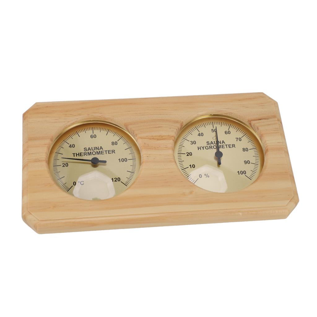 Wooden Sauna Thermometer Hygrometer 2 In 1 Humidity Temperature Measurement Indoor Thermometer Humidity Gauge for Hotel
