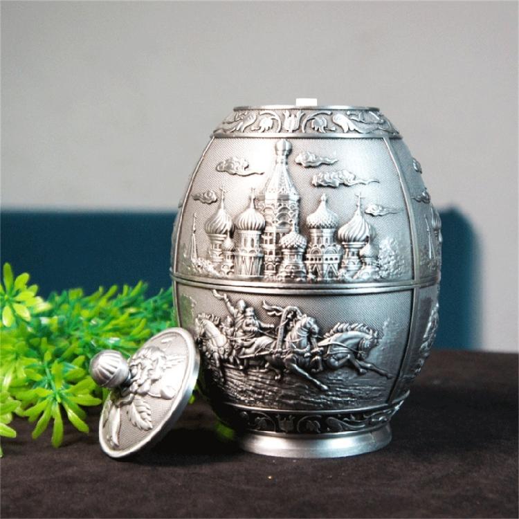 Multipurpose Coffee Teas Sugar Container Food Preservation Canister with Lid Moisture Proof Alloy Teas Storage Box