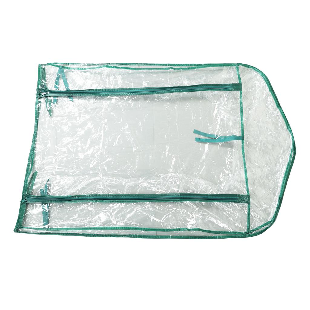 Växthusersättningsskydd Transparent PVC 69x49x92cm Mini Växtskydd för 2 Våningshyllor