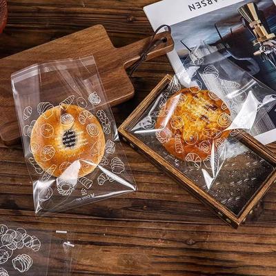 Bread Bag Transparent Food Toast Snack Cookies Disposable Doggy Bag Ziplock Bag