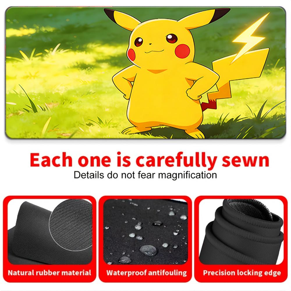 Pokemon Ash Friends Lava Sunset Gaming Mouse Pad NonSlip Desk Mat 30x80x0.2cm