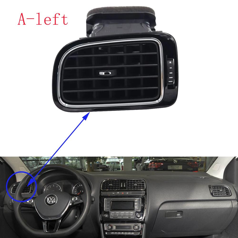 HUIYAN Matte Black Left Right Central Dashboard A/C Air Outlet Vent For VW Polo 2014 2015 2016 6RD 819 704 6RD 819 703
