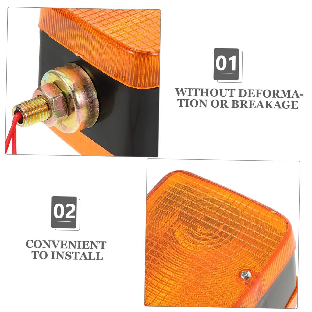 Outanaya Forklift Turn Signal Light for Side Marker Industrial Vehicles High Brightness Multi-Directional Visibility Warning Light