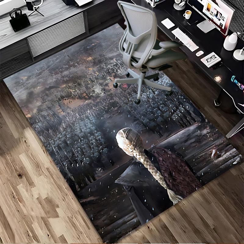 Warrior'S View Living Room Non-Slip Area Rug Soft Carpet for Bedroom Game Playroom Sofa Office Home Decor Doormat Christmas Gift C9211405