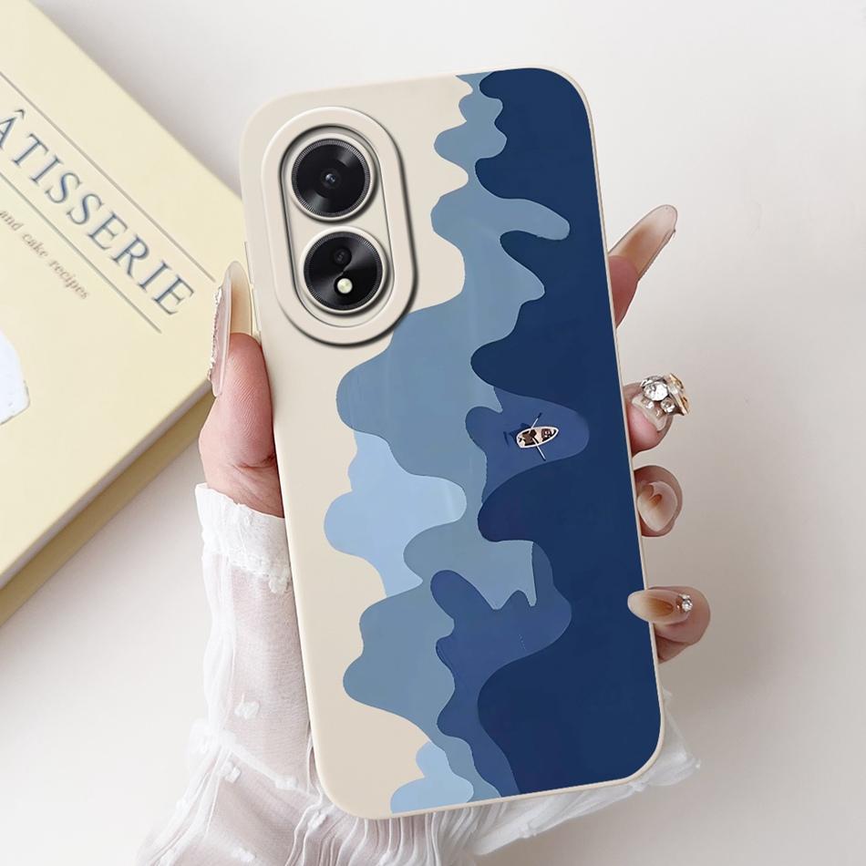 Dla OPPO A18 A38 Nowa Moda Malowanie Plaża o Zmierzchu Etui Dla OPPO A18 A38 CPH2579 CPH2591 Miękkie Silikonowe Etui na Telefon
