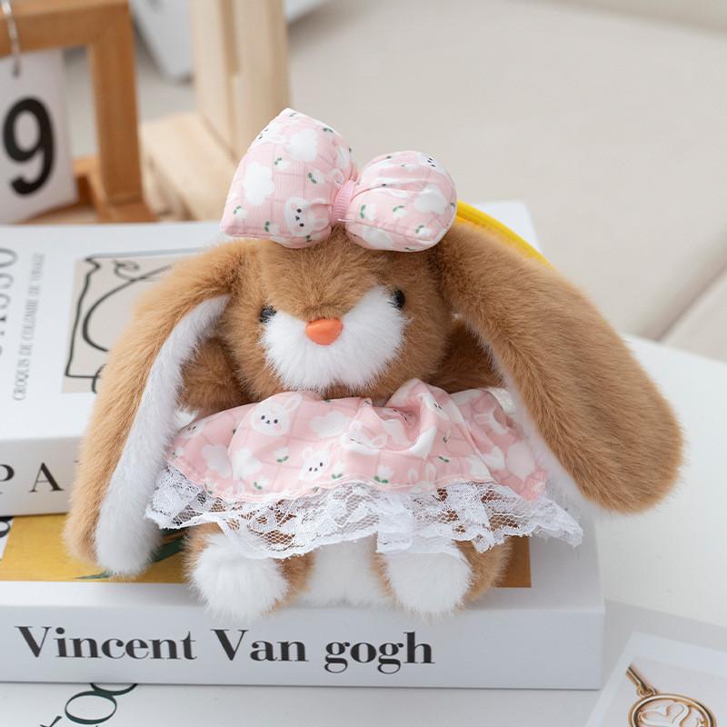 Cartoon Princess Fluffy Skirt Rabbit Doll With Pp Cotton Filling For Gifts