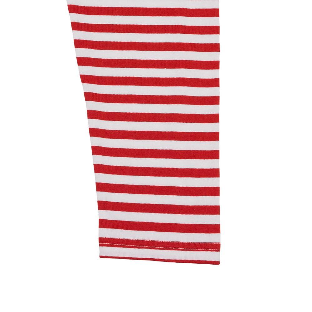 Onitsuka Tiger Striped Round Neck Long Sleeve T-Shirt Unisex Tops Red 2183B432-600