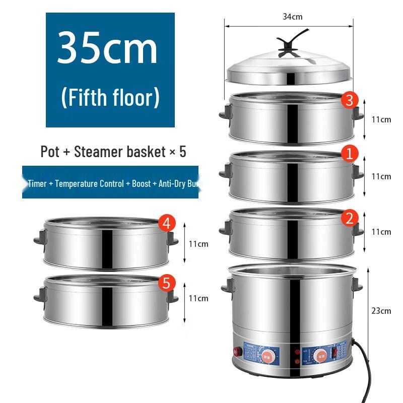 Yunduo Commercial Multi-Layer Stainless Steel Steam Cooker