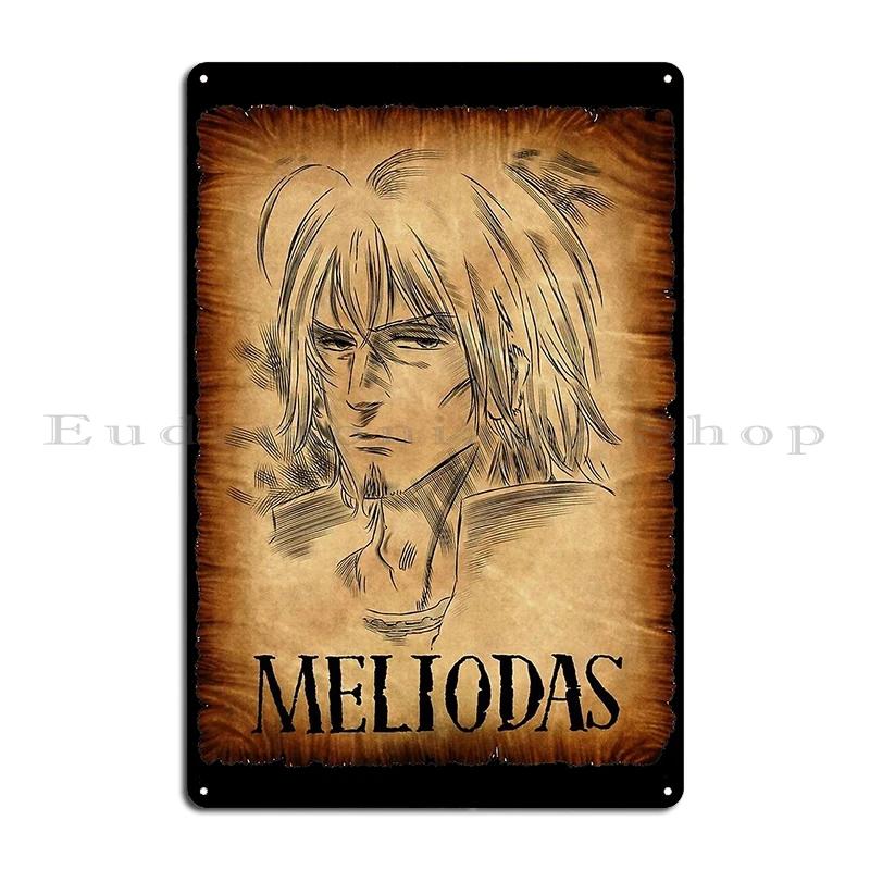 Escanor Efterlyst Metallskylt Väggmålning Tryck Garage Klubb Affisch Merlin King Gowther Diane Meliodas Efterlyst Plåtskylt Affischer