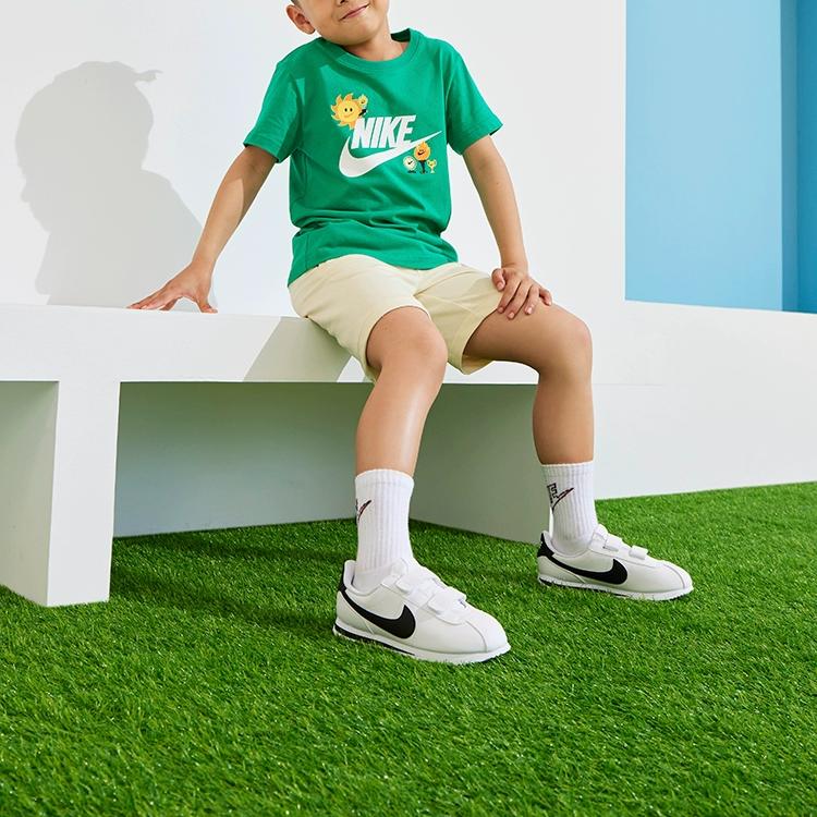 New Nike Cortez Basic SL White Black PS 904767-102