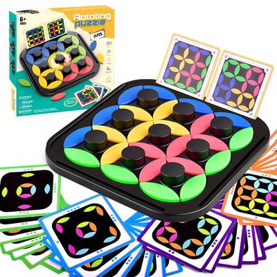 Akinashi Educational Brain 4 180 Game To Move Pieces and Complete the Target Prevents Board Observation Thinking Puzzles Toys, Toys, Training, Levels,