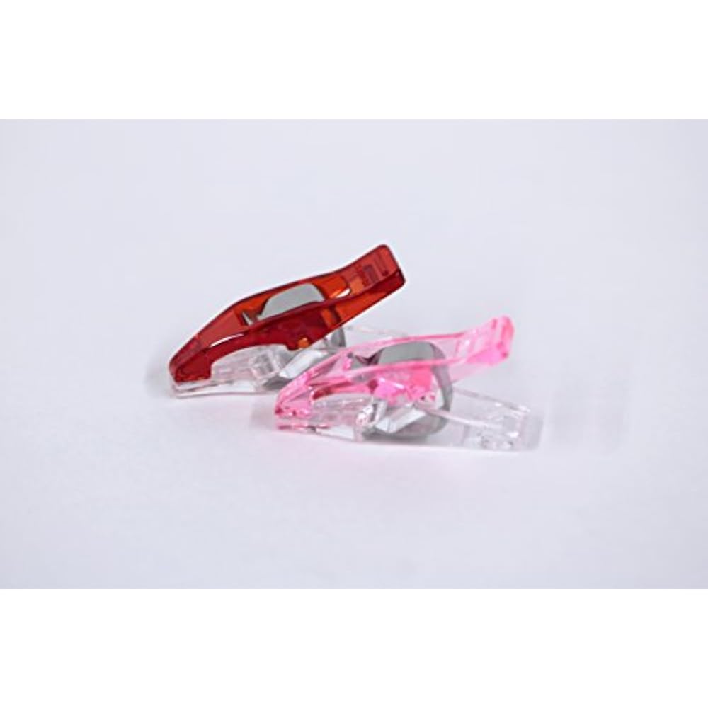 Clover Sewing Supplies Temporary Clip Mini 10-Pack 22-743 Pink