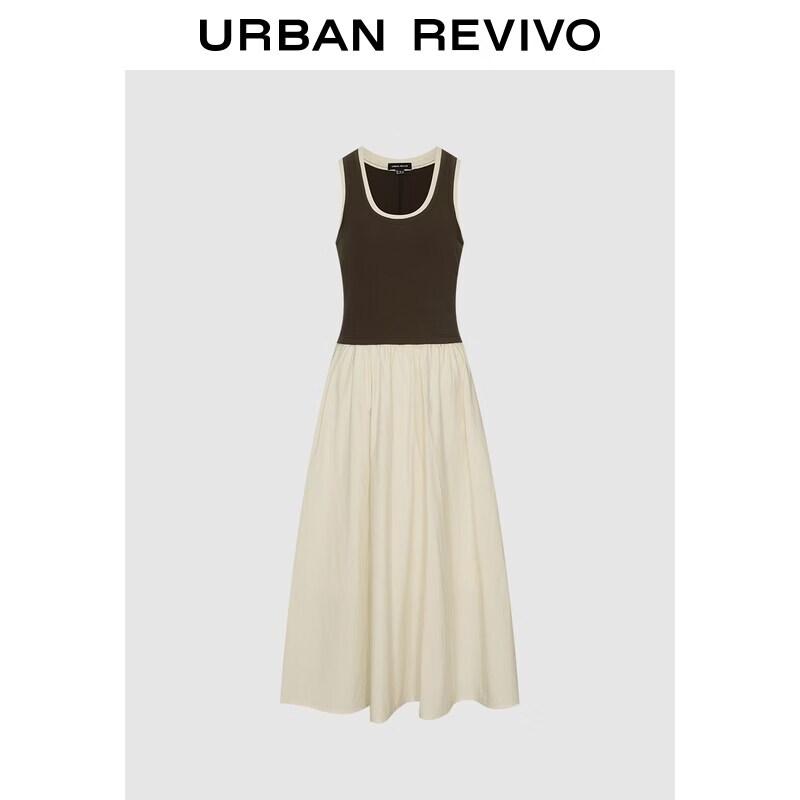 

UR2026 Contrast Stitching Sleeveless Dress M