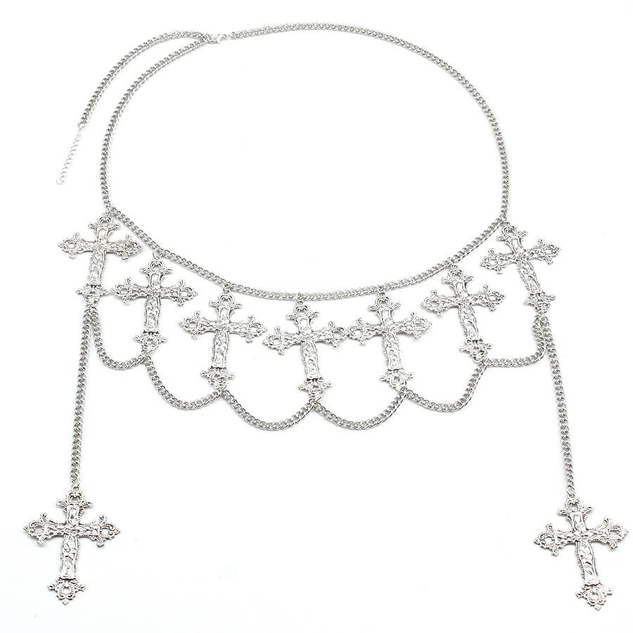 Cross Waist Chain Waist Jewelry High-Grade Waist Jewelry Versatile Temperament Cool Hot Girl Personality Body Chain