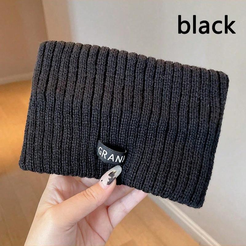 1pc Solid Color Casual Polyester Headband, Autumn/Winter Model