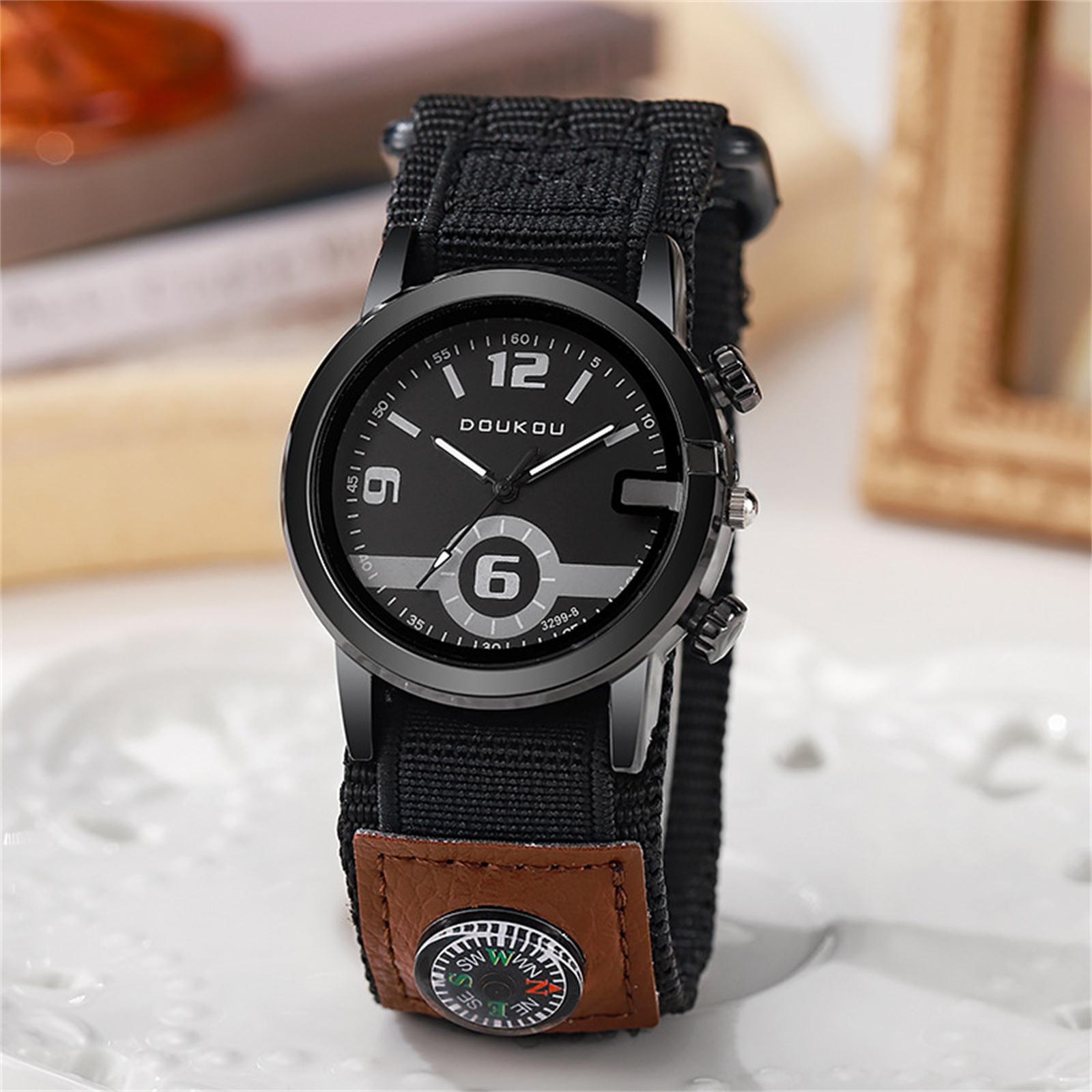 

Мужские водонепроницаемые светящиеся наручные часы-будильник для бега One Size