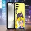 Cartoon S-Sailor M-Moons Phone Case For Samsung S25,S24,S21,S22,S23,S30,Ultra,S20,Plus,Fe,Soft Silicone Black Cover