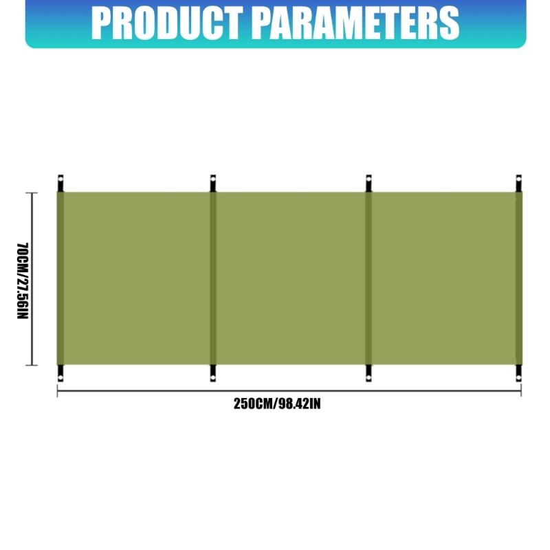 Multifunctional Outdoor Use Wind Barrier Screen Folding Tent Wind Shield Oxford Cloth Texture for Tents Large Design