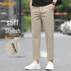 Jeep Men's Straight Fit Cropped Casual Trousers