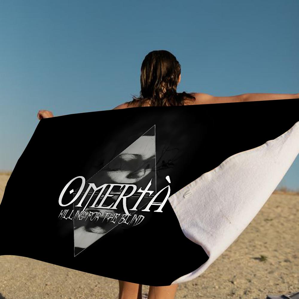 Rapper O-Omerta Mikrofiber Strandhåndklæde Absorberende Hurtigttørrende Blødt Yoga Svømning Resort Bjergbestigning Håndklæde