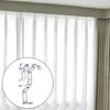 20Pcs Blinds Curtain Clips Horizontal Window Curtains Securing Clamps for Hiddens Valance Sheer